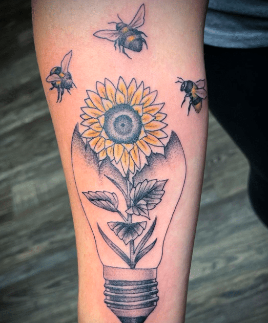 Sunflower tattoo ideas