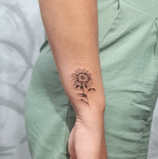 Sunflower tattoo ideas