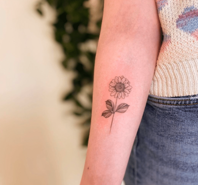 Sunflower tattoo ideas