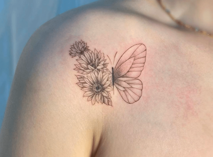 Sunflower tattoo ideas