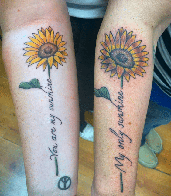 Sunflower tattoo ideas