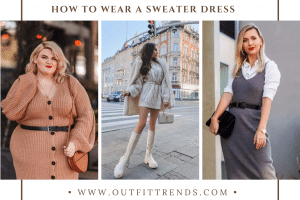 How To Wear A Sweater Dress – 21 Sweater Dress Outfits Ideas