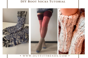 Simple DIY Boot Socks Trick With Tutorial Using Old Sweater