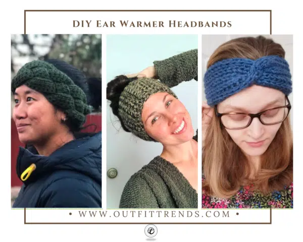 Step-by-Step DIY Ear Warmer Headband Trick With Tutorial