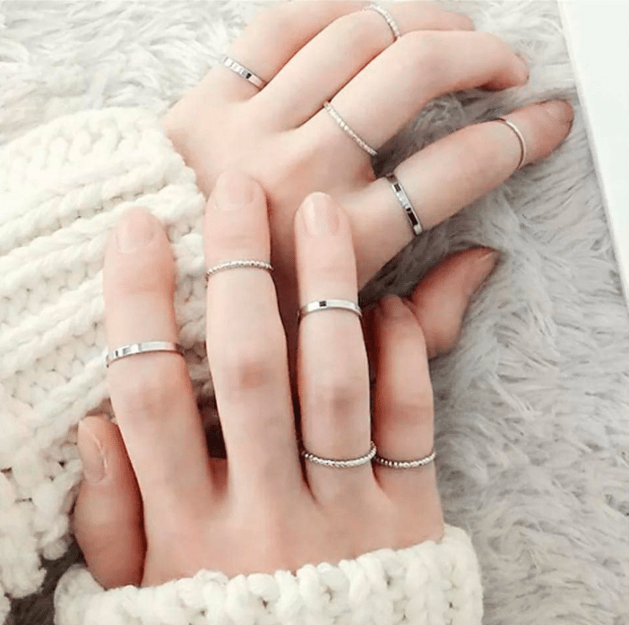21 Most Awesome Multiple Rings Combos You Must Try 21 Most Awesome Multiple Rings Combos You Must Try