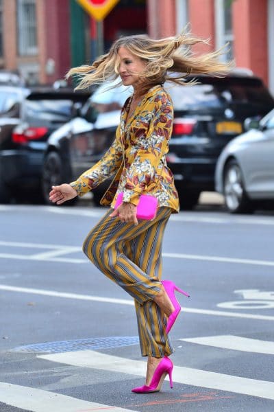 Outfits with hot pink heels
