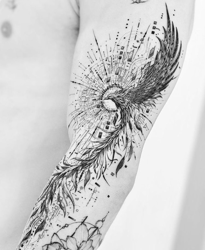 15 beautiful Tribal Phoenix Tattoos | Only Tribal
