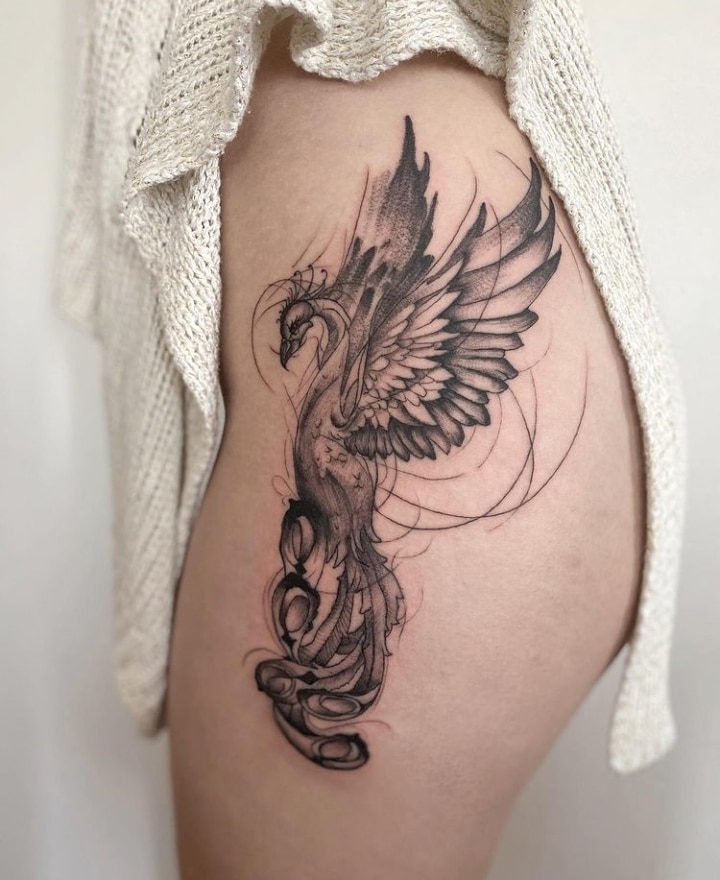 Phoenix Tattoo Ideas For Women