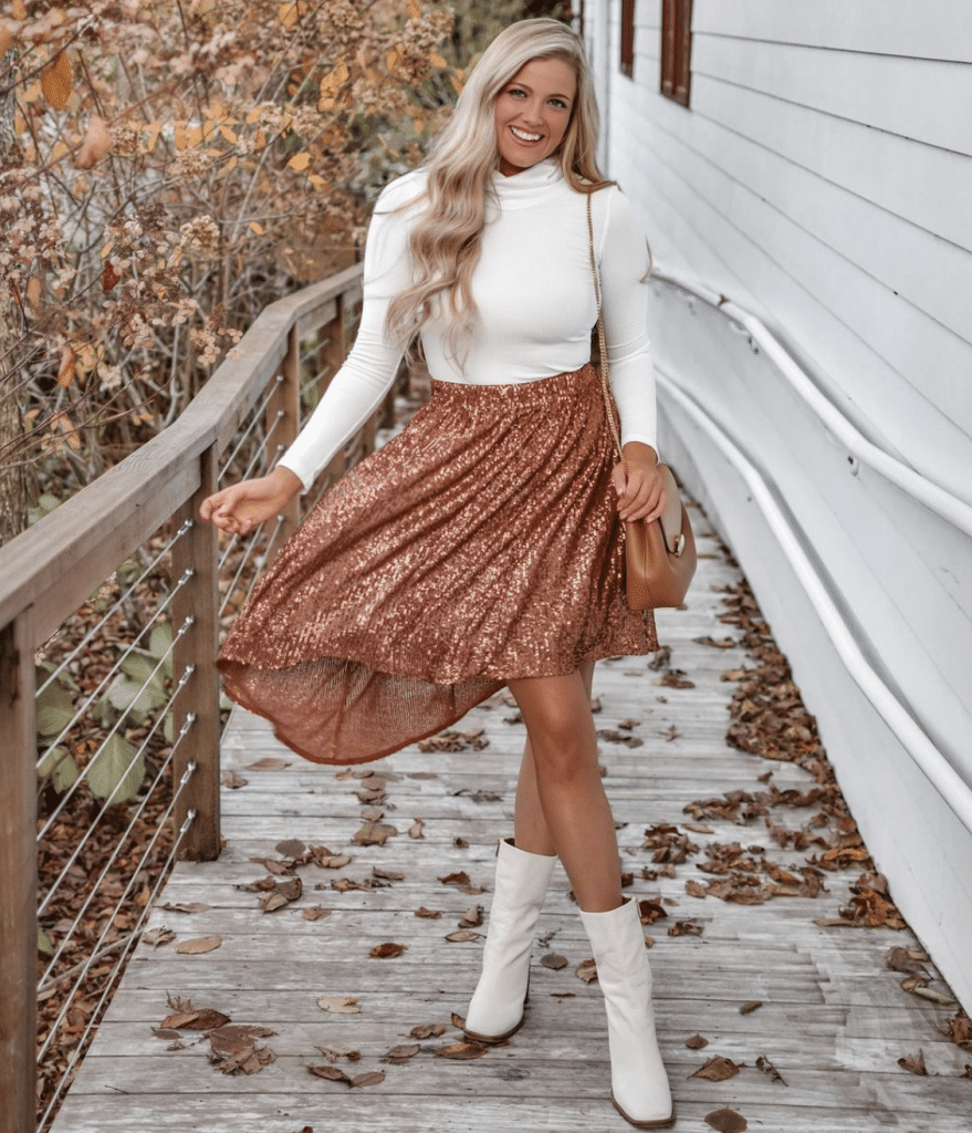 How to Wear Sequin Skirts ? 21 Outfit Ideas