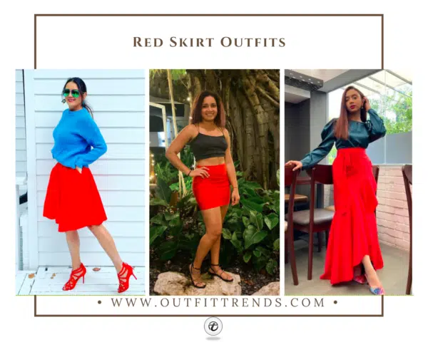 How To Style Red Skirts? 11 Outfit Ideas with Styling Tips