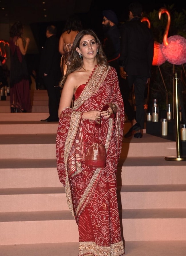 how to wear a bandhani saree - bandhej saree designs