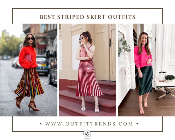 17 Best Striped Skirt Outfit Ideas with Styling Tips
