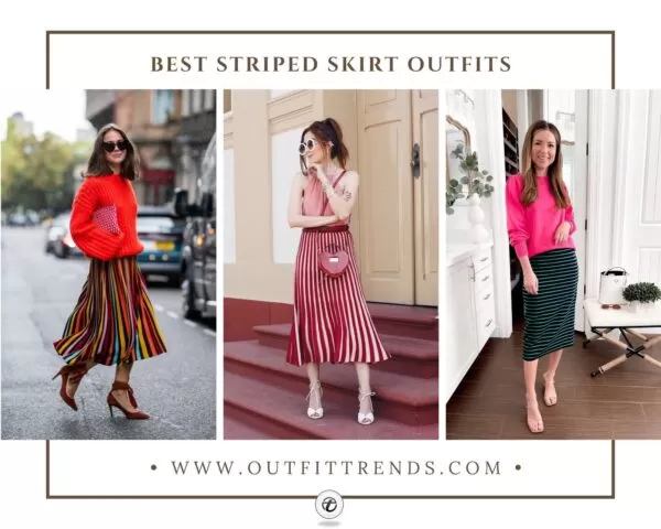 17 Best Striped Skirt Outfit Ideas with Styling Tips