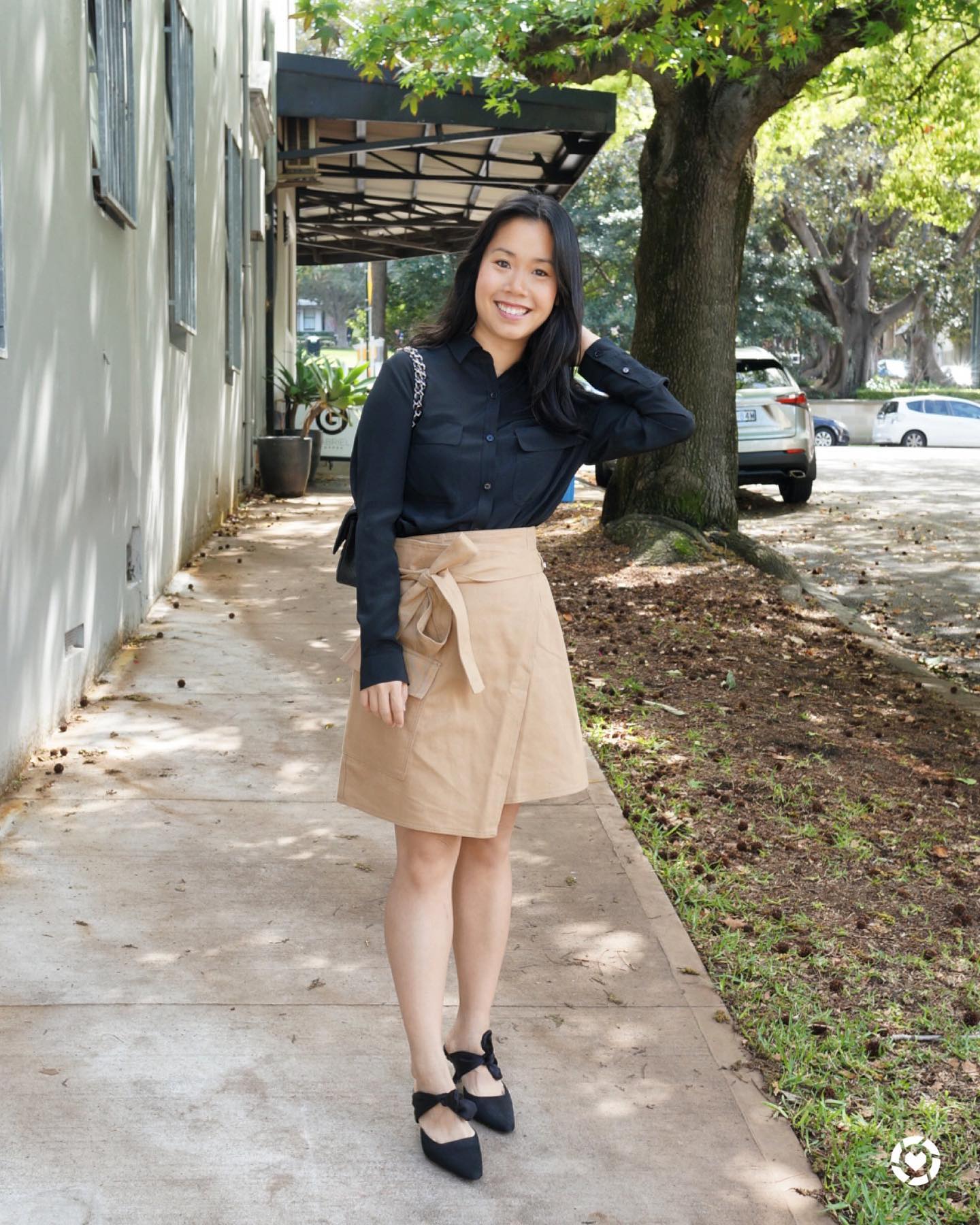 Blouse and Skirt In Satin