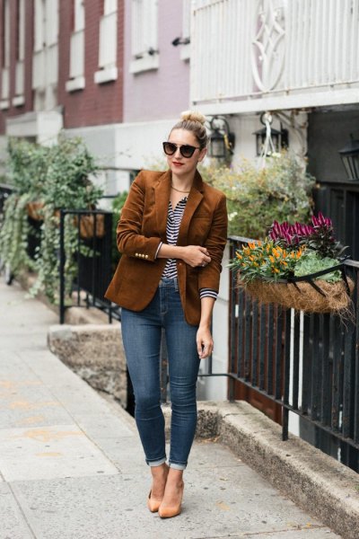 20 Corduroy Blazer Outfit Ideas to Try This Year