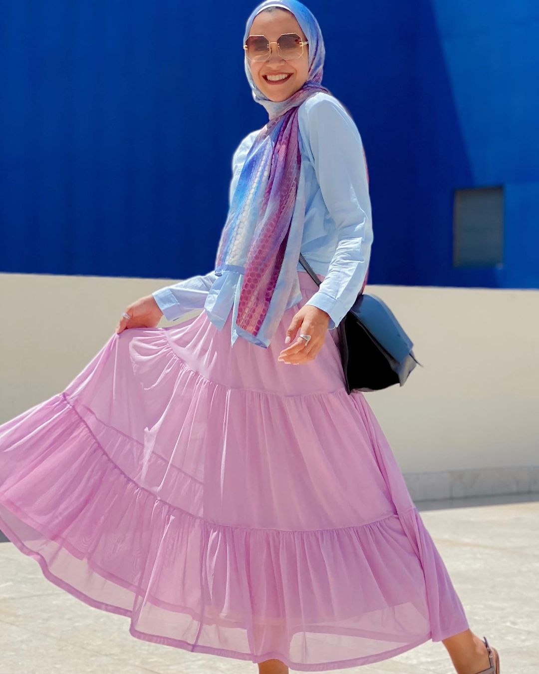 Purple skirt outfits