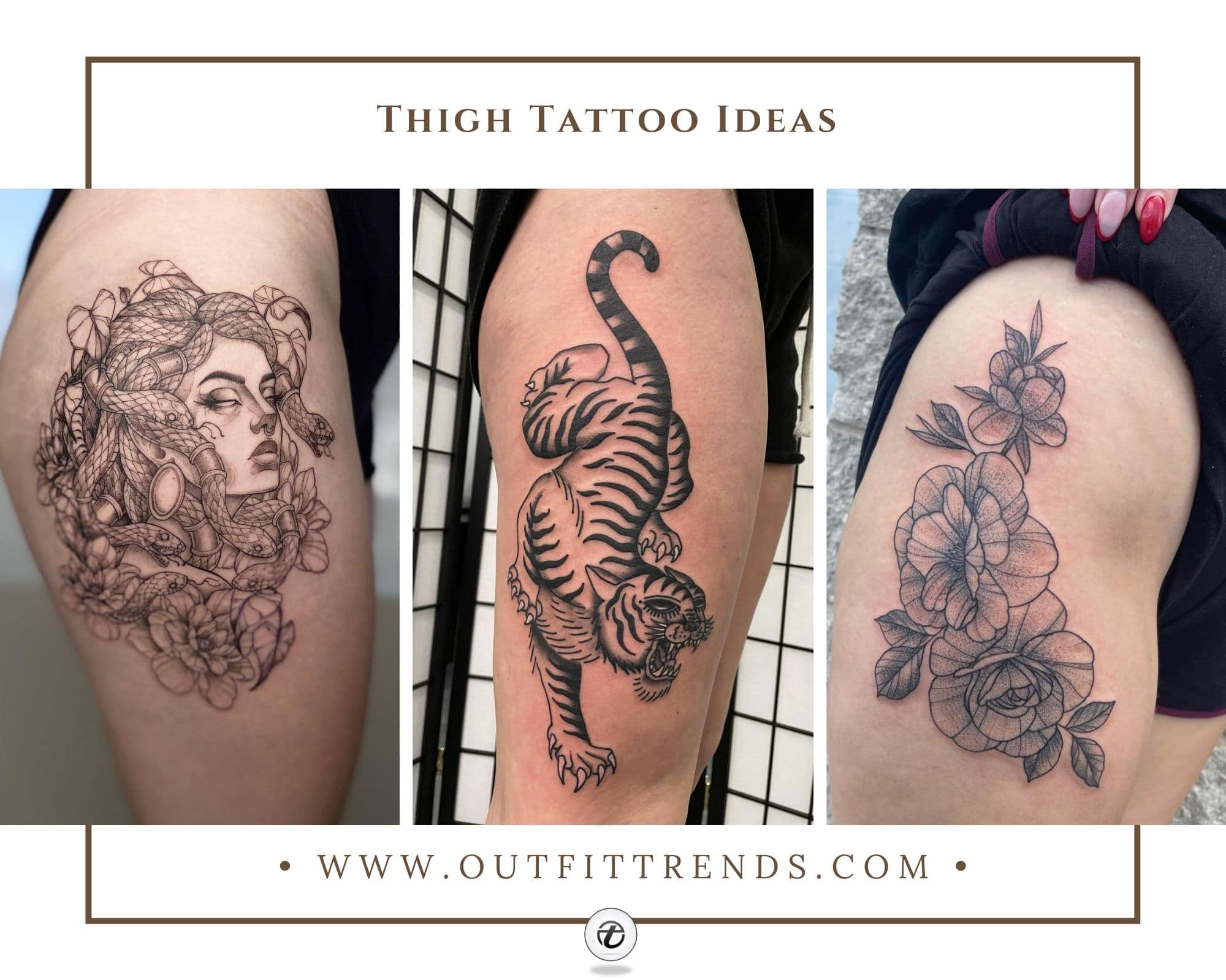 51 Top Thigh Tattoo Designs For Women  2023  Fabbon