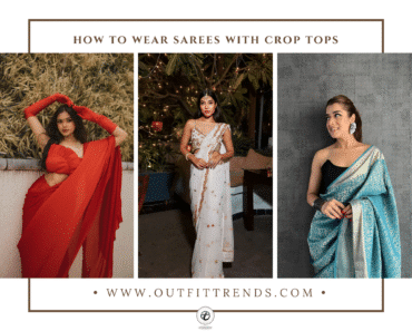 16 Ideas on How to Wear Sarees with Crop Tops This Year