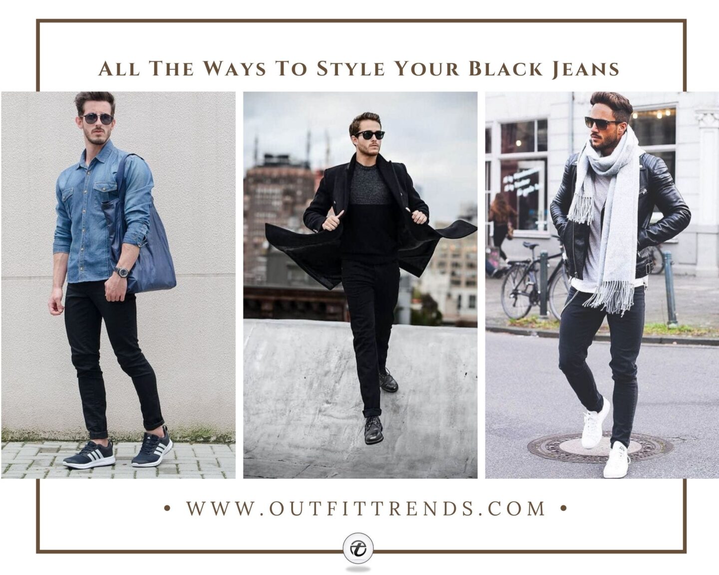 34 Black Jeans Outfits for Men & Styling Tips