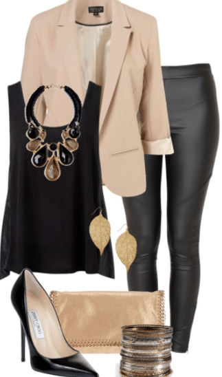leather on leather outfits