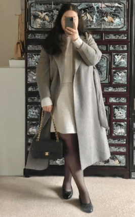 Belted wool coat outfits