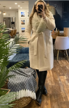 Belted wool coat outfits 