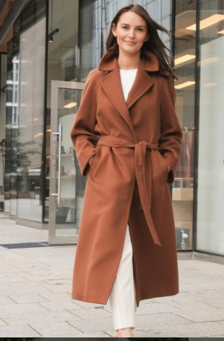 Belted wool coat outfits