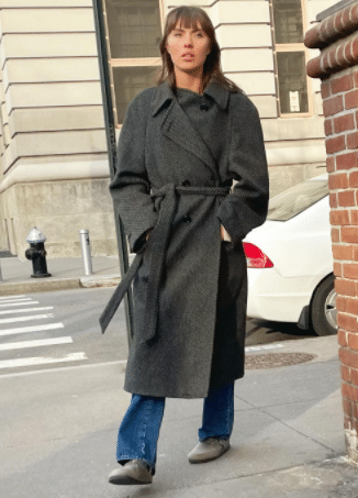 Belted wool coat outfits