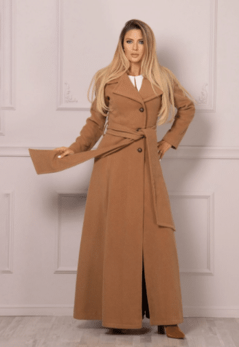 Belted wool coat outfits