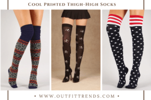 12 Funky And Cool Printed Thigh High Socks Stockings
