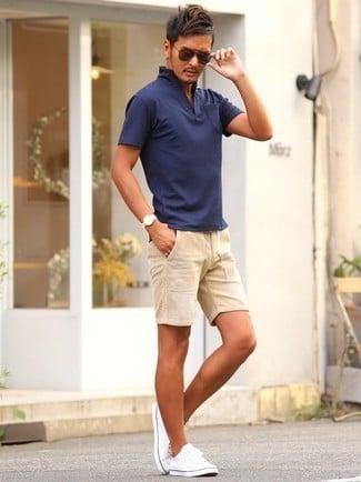 Corduroy shorts outfits for men