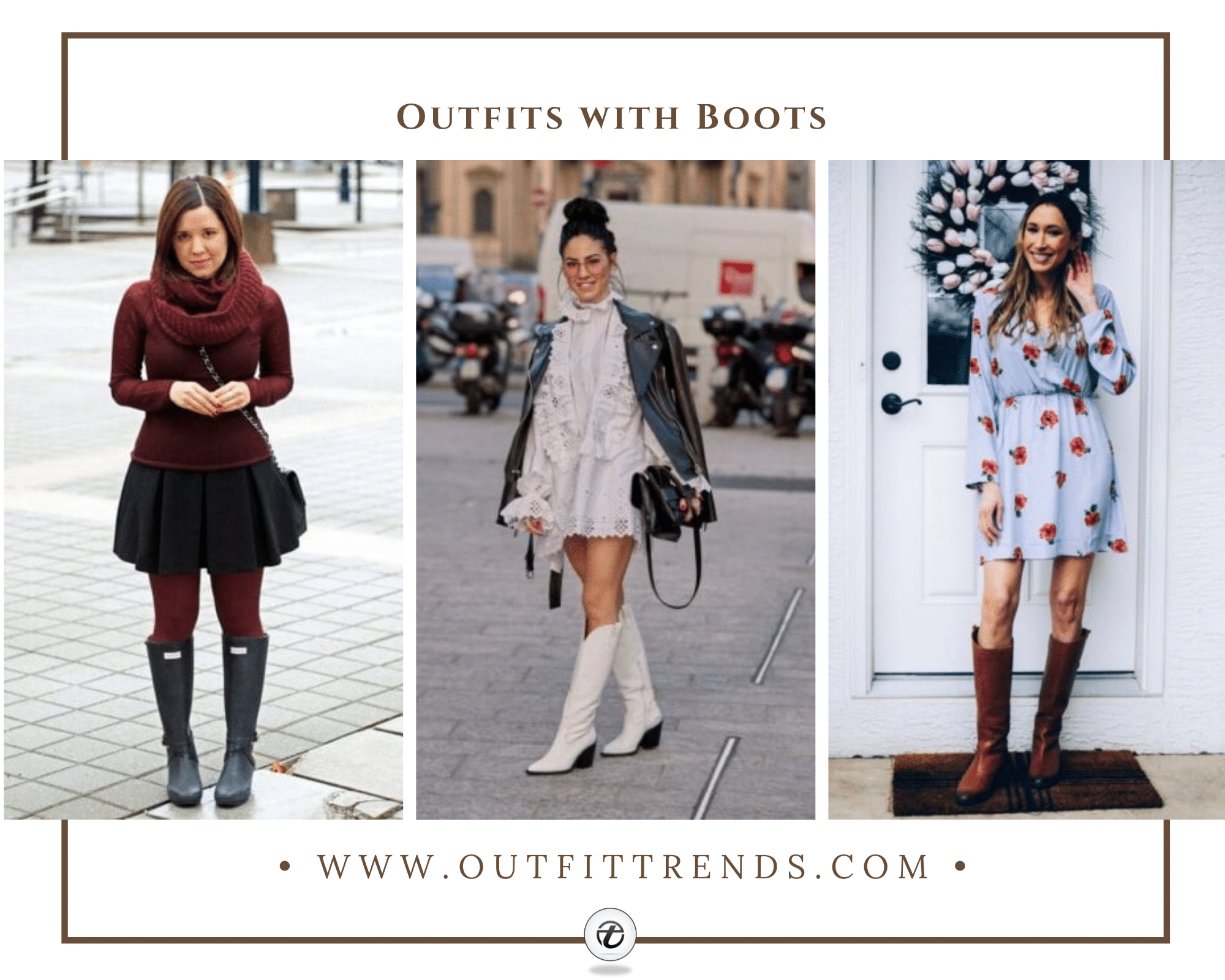 14 Dresses With Boots Outfits  Cute Dress & Boots Outfit Ideas