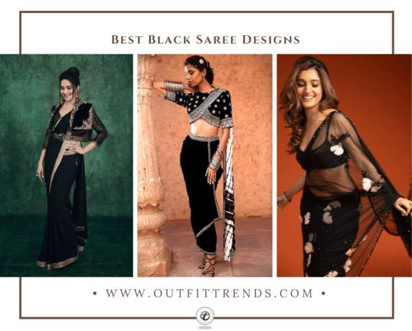 How to Style Black Saree ? 18 Fashion Tips
