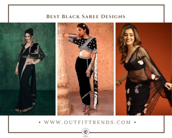 How to Style Black Saree ? 18 Fashion Tips