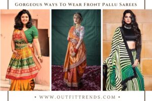 How to Wear Front Pallu Sarees 15 Styling Ideas