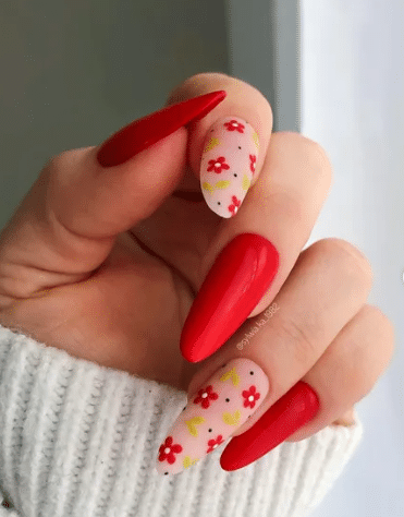 floral nail ideas