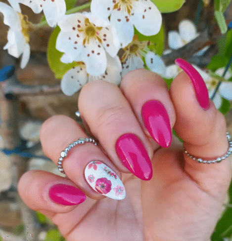 floral nail ideas 