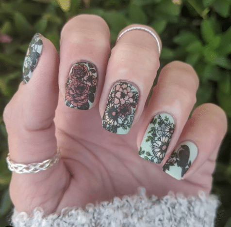 floral nail ideas