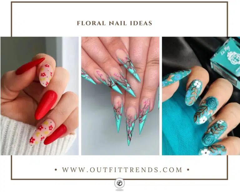 21 Best Nail Designs With Flowers Trending These Days