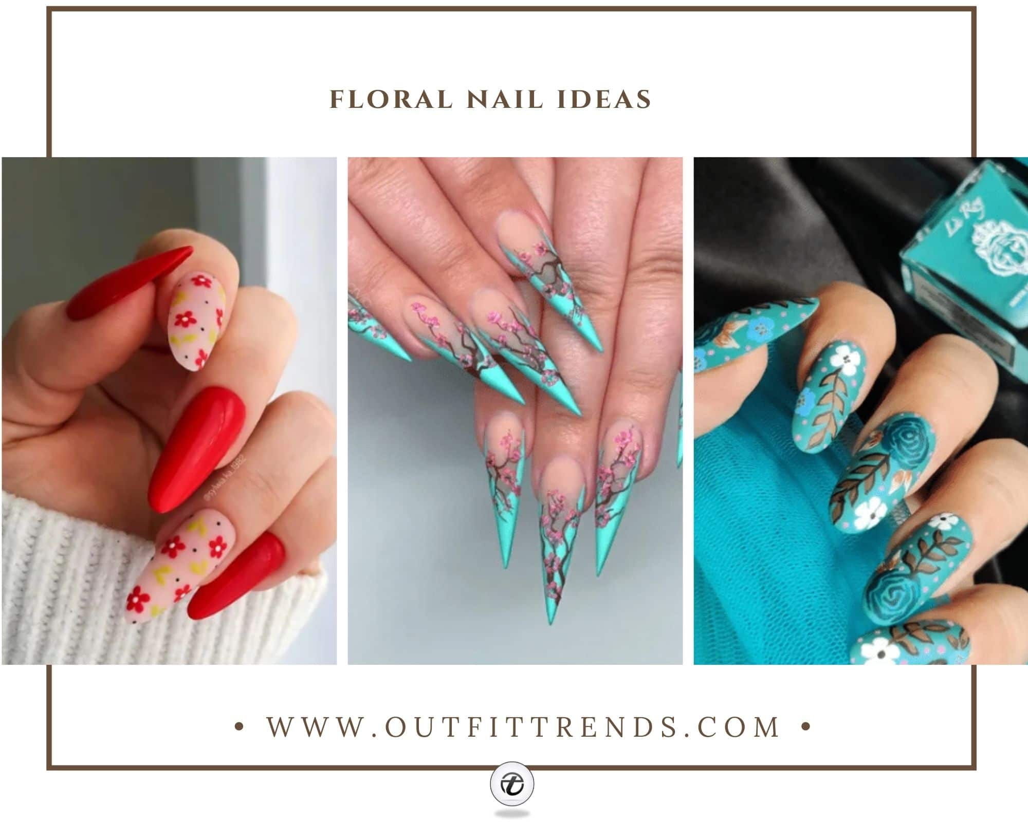 floral nail ideas