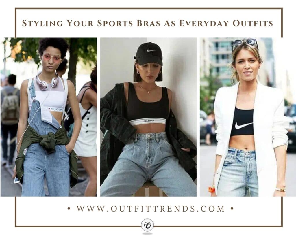 how to style a sports bra