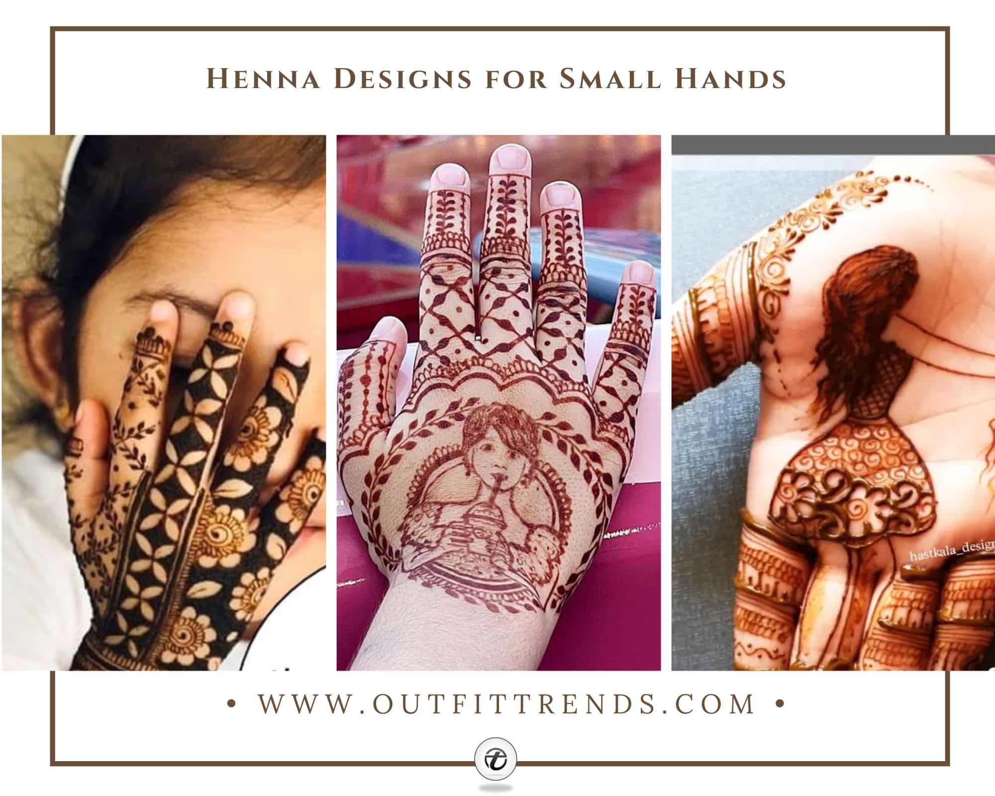 10 Easy Flower /Mehndi Designs for Front Hands