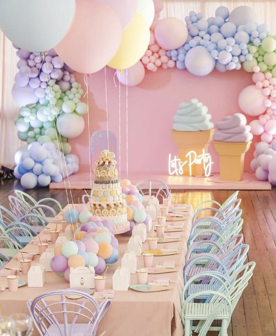 unicorn themed baby shower decor 1