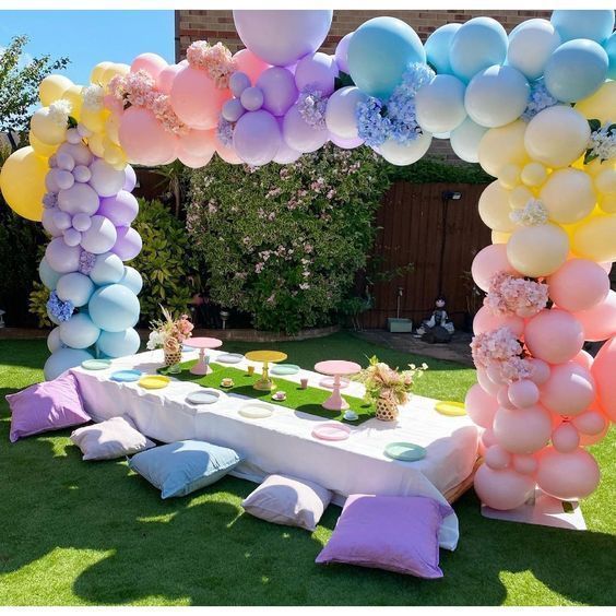 unicorn themed baby shower decor