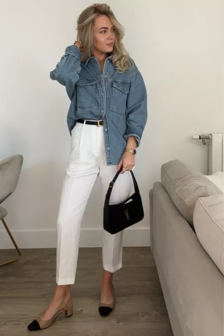 How to Wear a Denim Shirt? Denim Shirt Outfits for Women