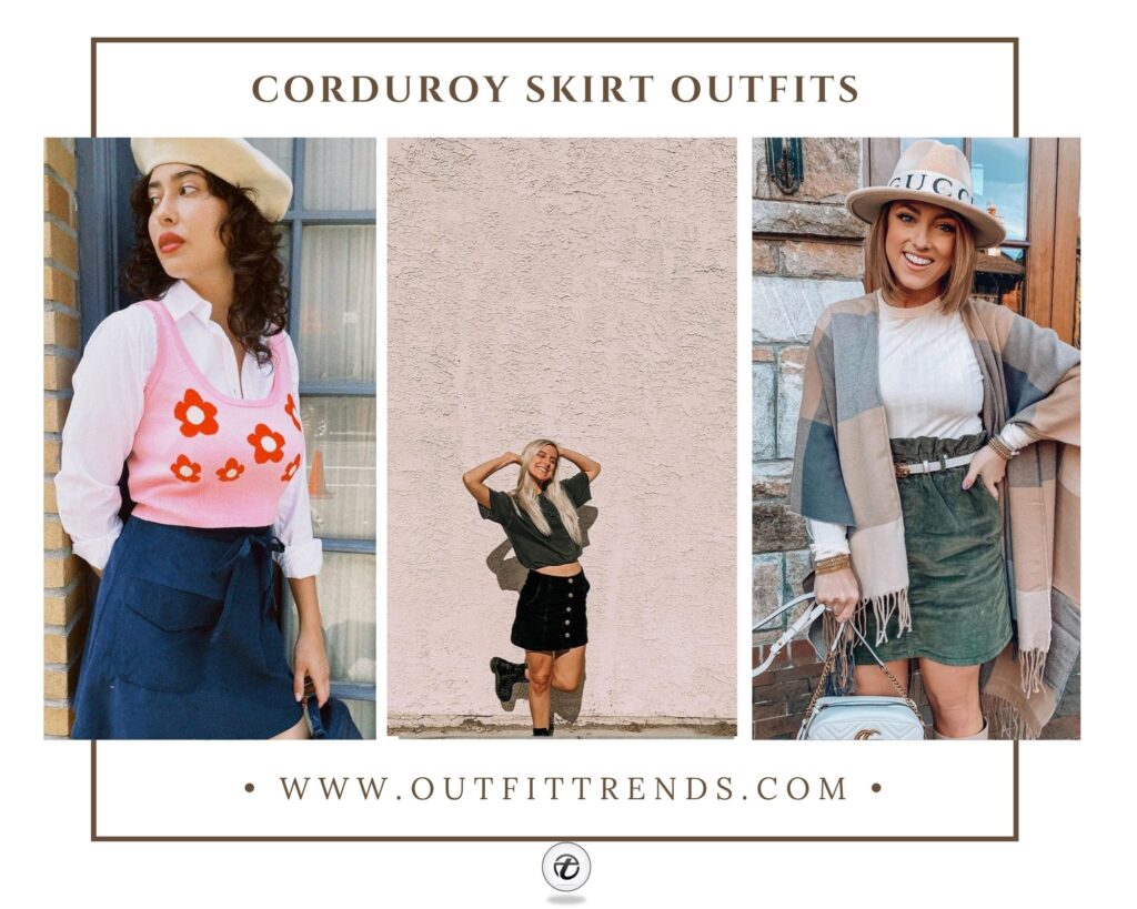 How to Wear Corduroy Skirts? 16 Outfit Ideas