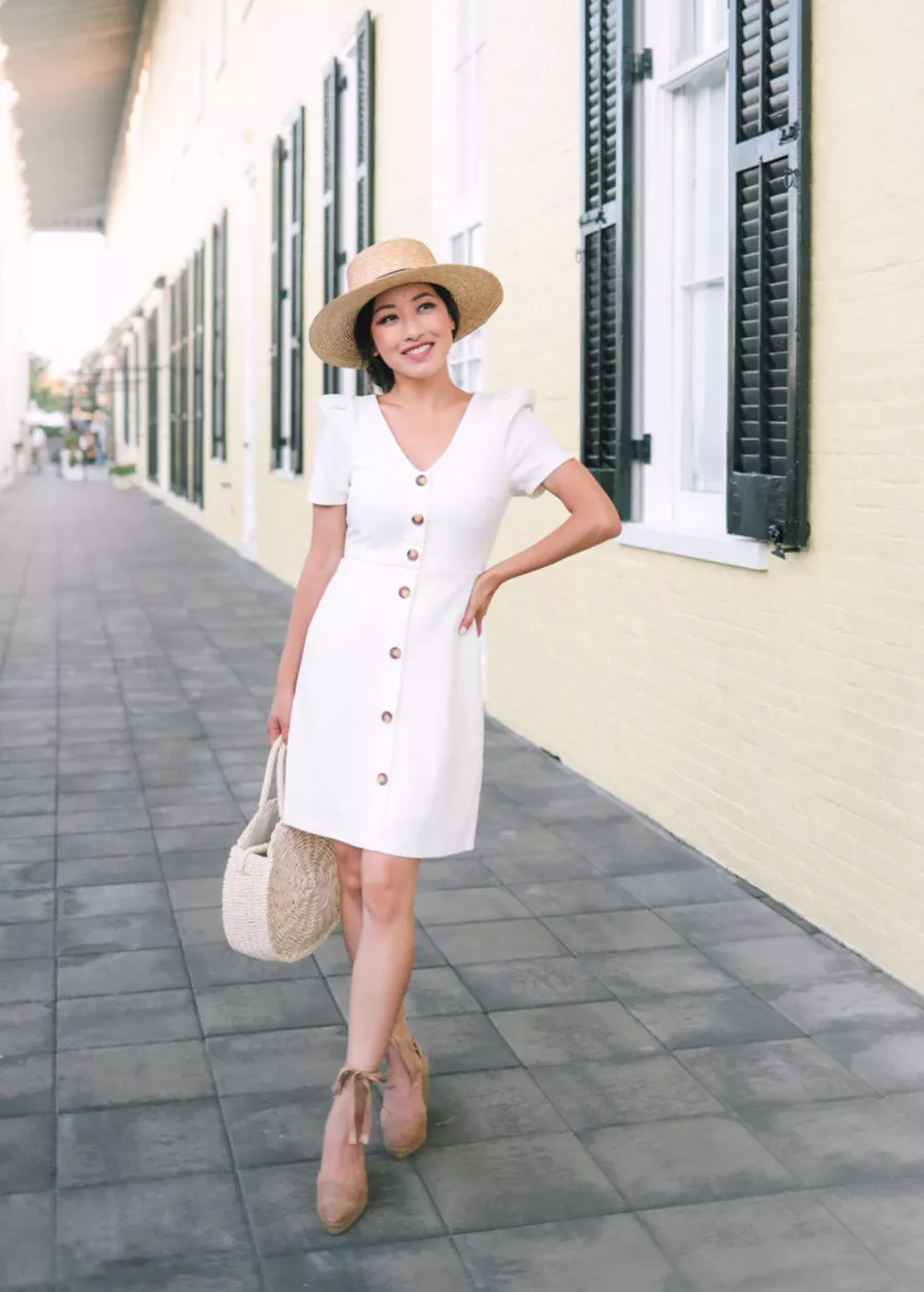 short dress with espadrilles 