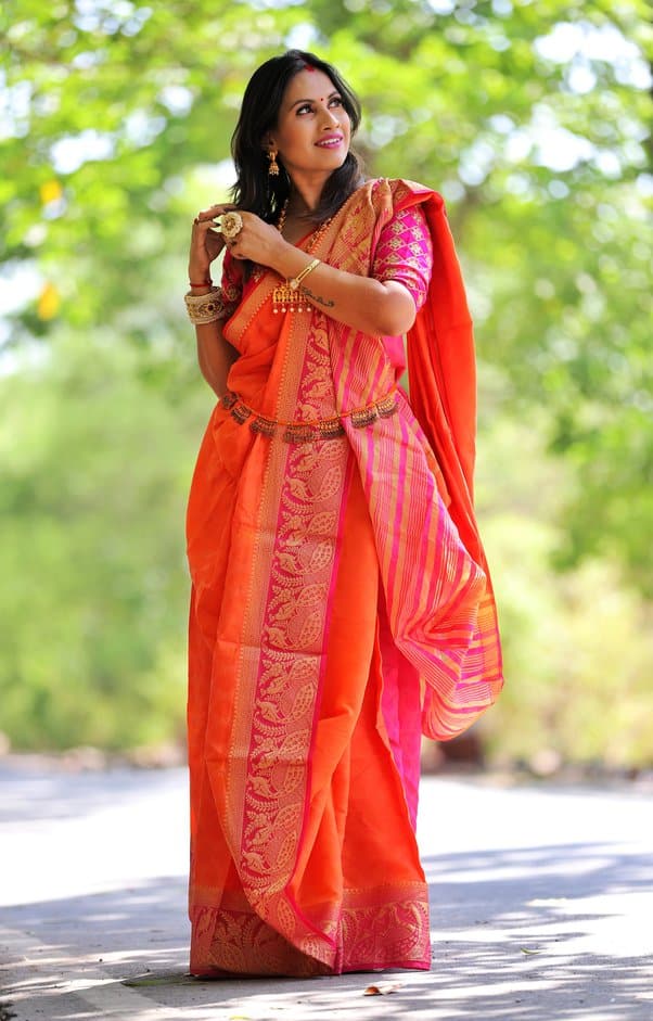 silk bengali saree