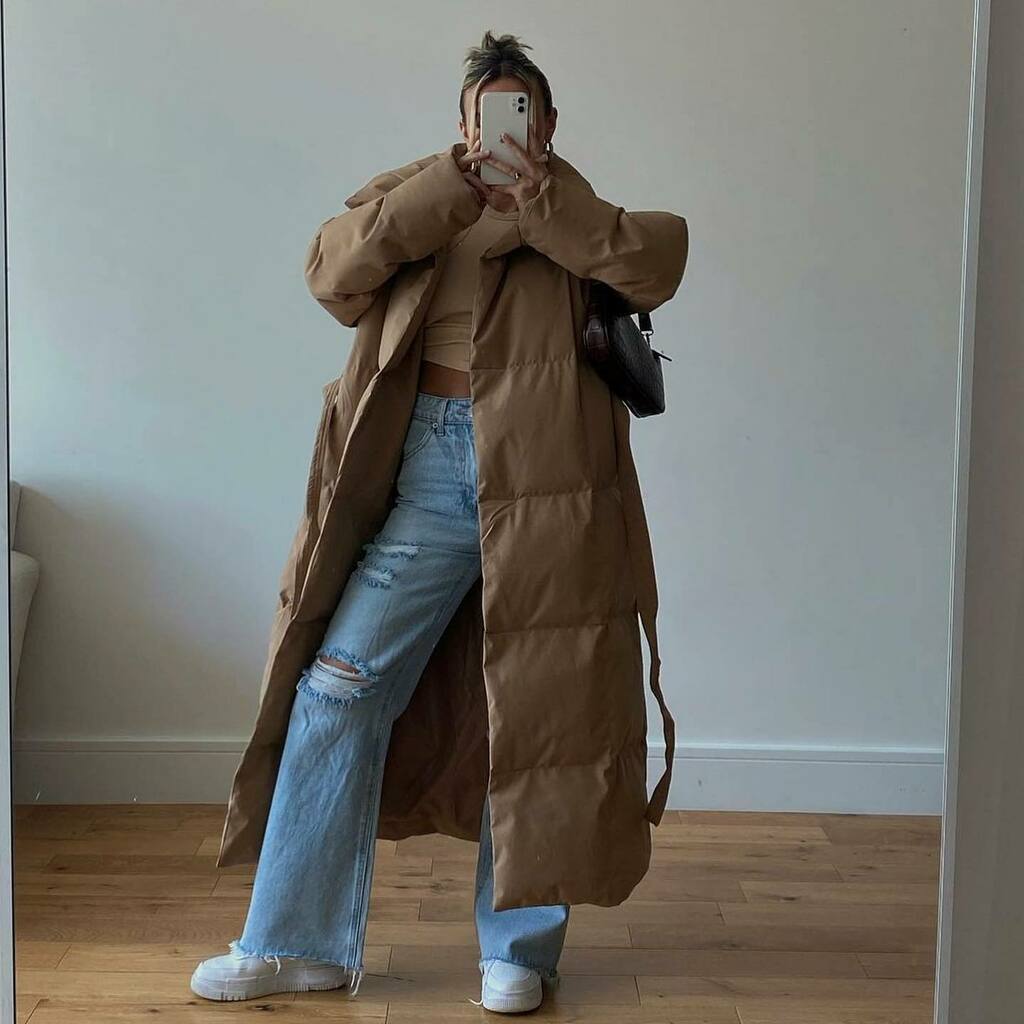 duvet puffer coat outfits women 10