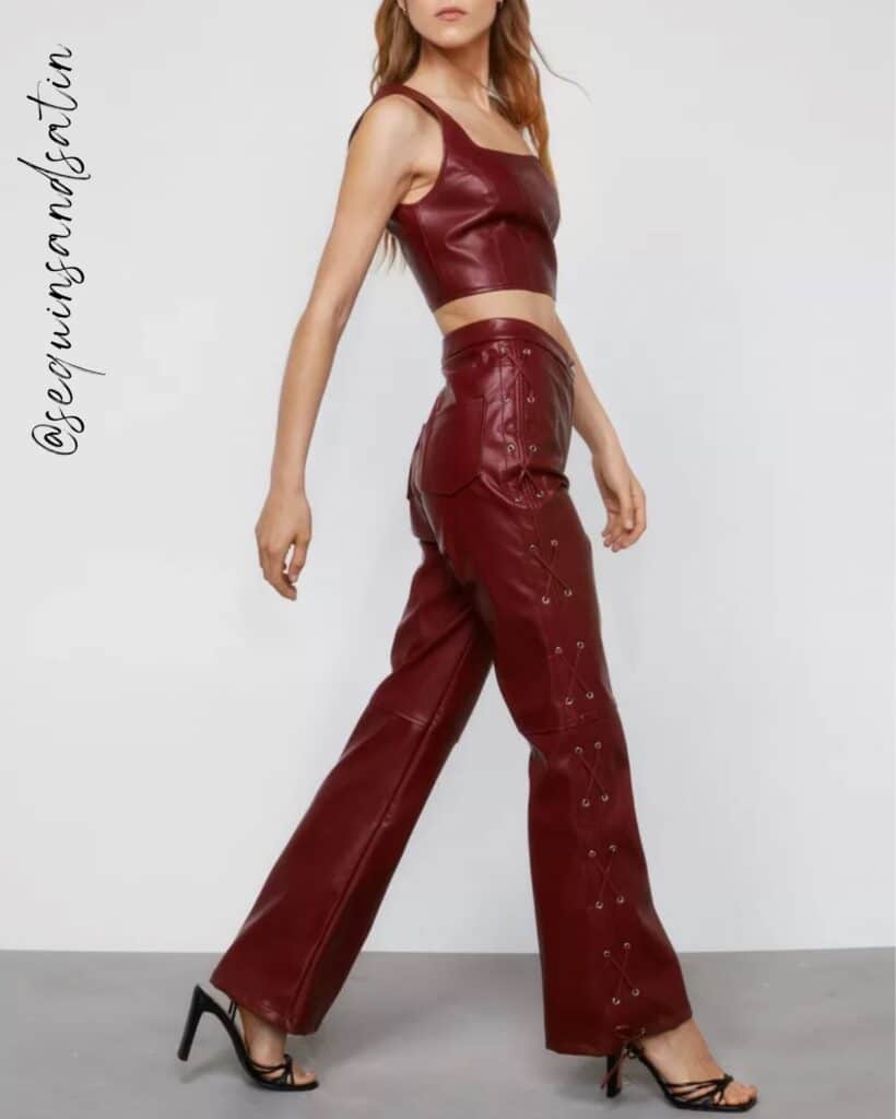 how to wear lace up pants
